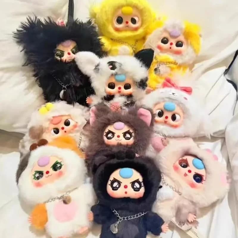 Serie Baby Three Cats And Dogs Blind Box, Peluche Misterioso e Carino, Piccolo Ciondolo Decorativo di Tendenza, Regalo di Compleanno per Bambini