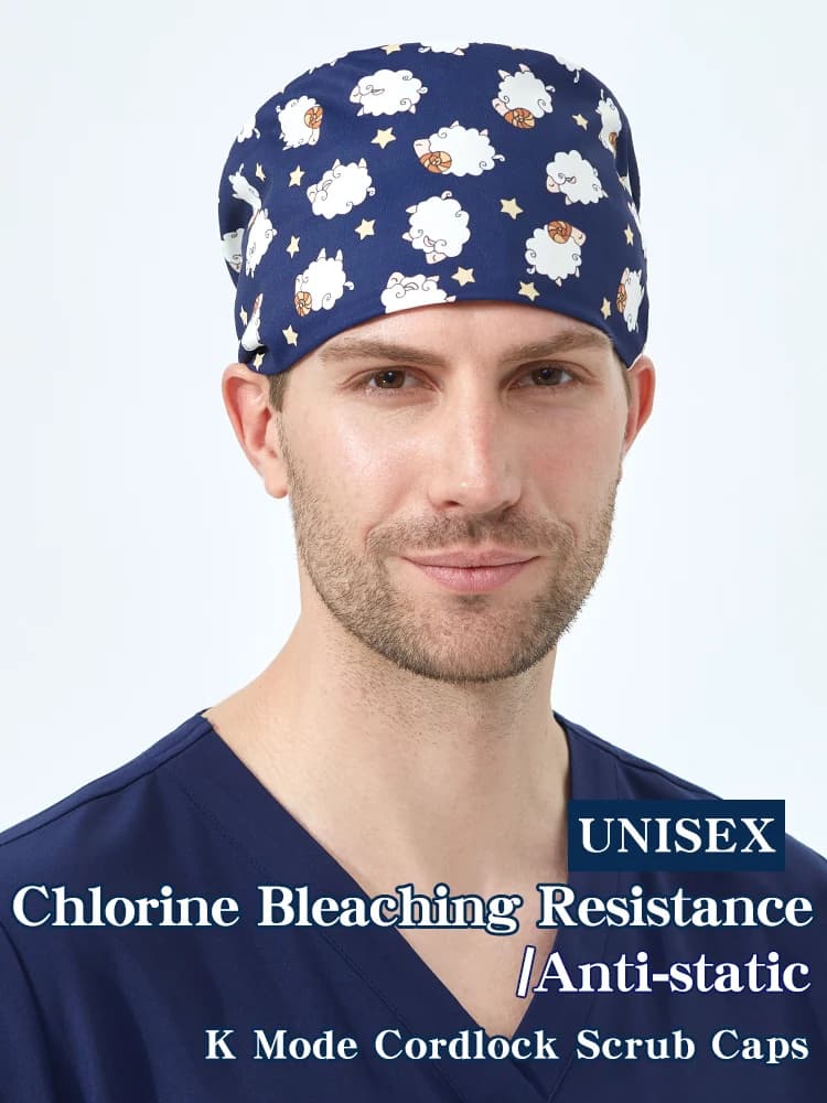 Berretto chirurgico medico da chirurgo in raso setoso Cappello chirurgico da infermiera per donna Uomo Medici Infermieri Ospedale Dentista veterinario Skullcap K317