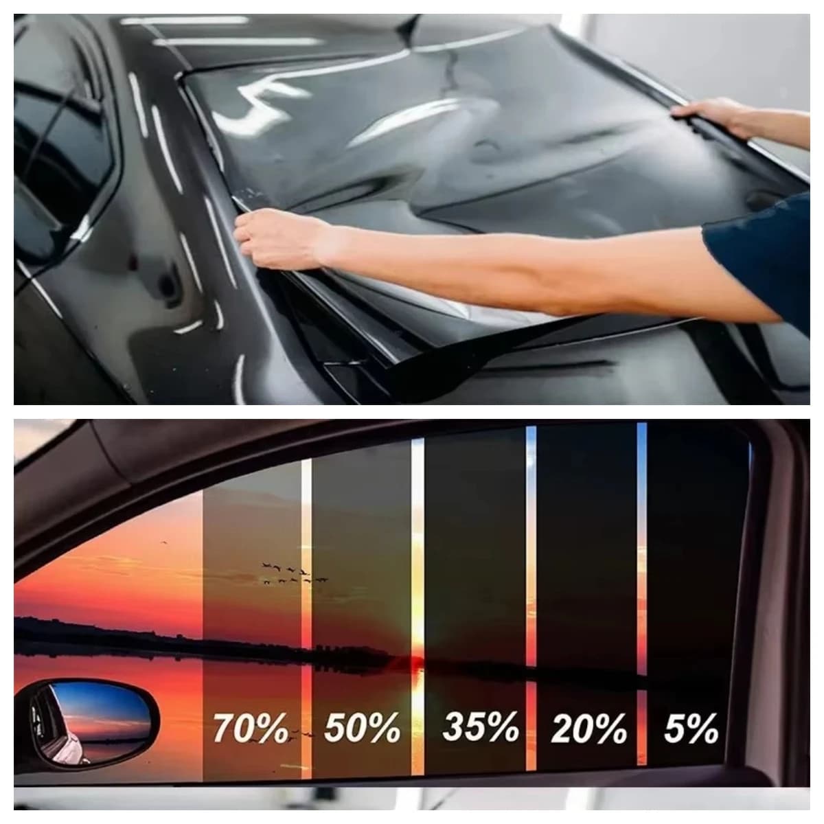 Pellicola universale per tinta per vetri per auto Pellicola per parasole Pellicola estiva UVProtctor per auto Adesivi universali