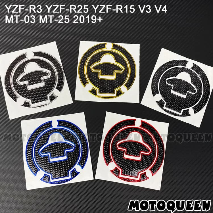 Moto Gas olio combustibile tappo serbatoio Pad protezione decalcomanie adesivi per YAMAHA YZF-R3 R25 R15 V3 V4 MT-03 MT-25 MT03 MT25 2019 +
