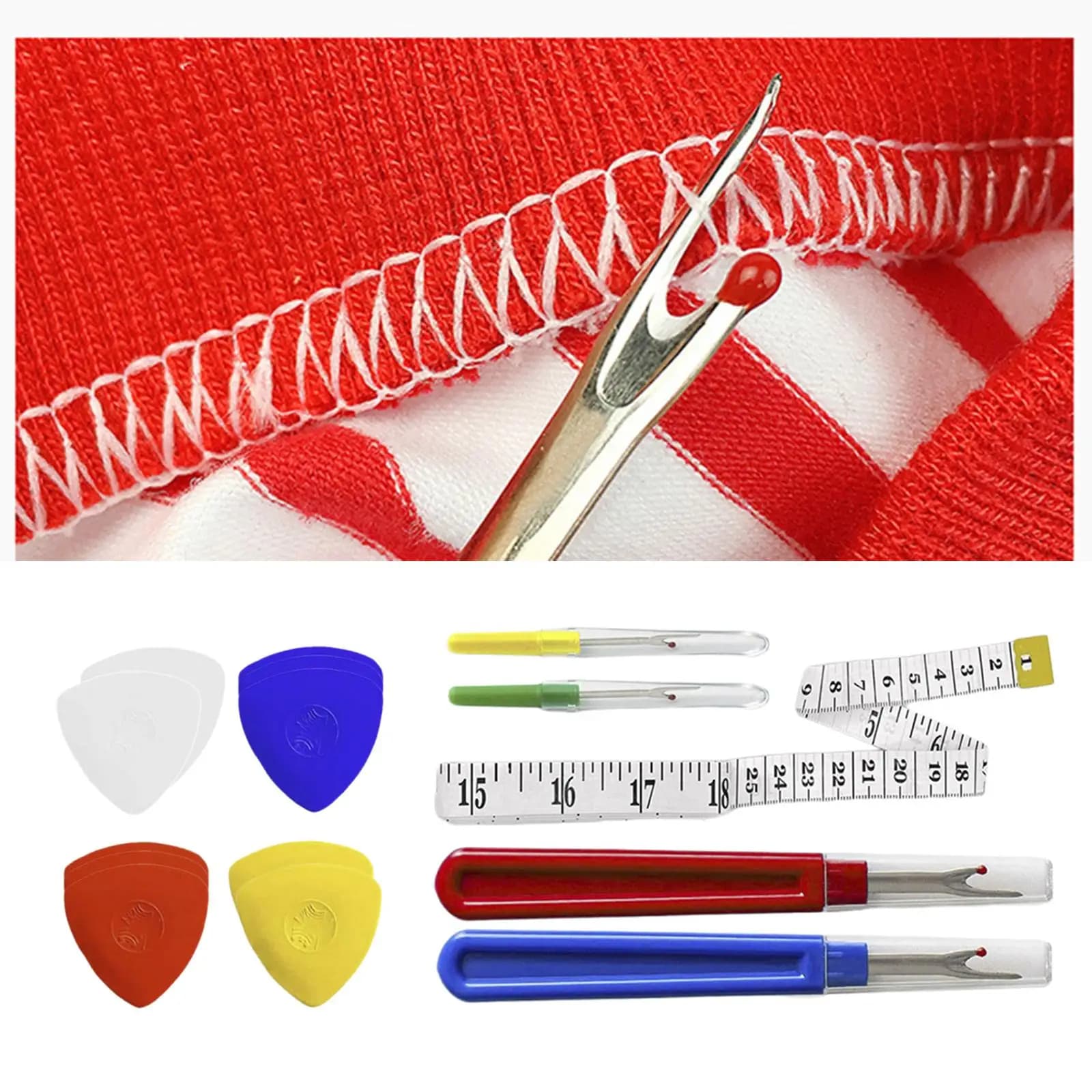 Scolapasta per cucire Cucito Rifilatura del battistrada Unpicker Kit di strumenti per pennarelli per cucito