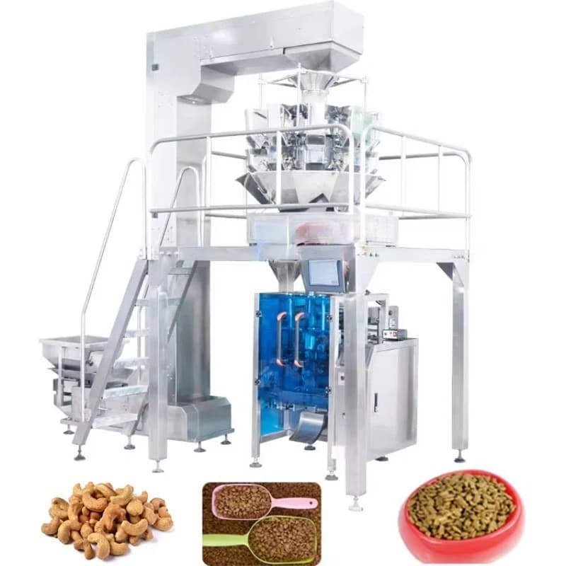 Multifunctional Cat Litter Weighing Packing Machine Automatic Vertical Granule Packaging Equipment