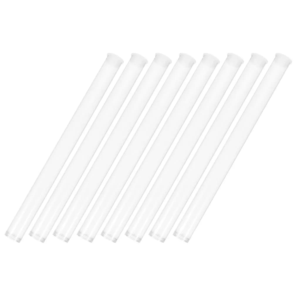 Set di 8 Tubi per Incenso in Acrilico Premium, Porta Incenso Trasparente, Compatto, Leggero, Resistente all'Usura, Contenitore Trasparente per Bastoncini