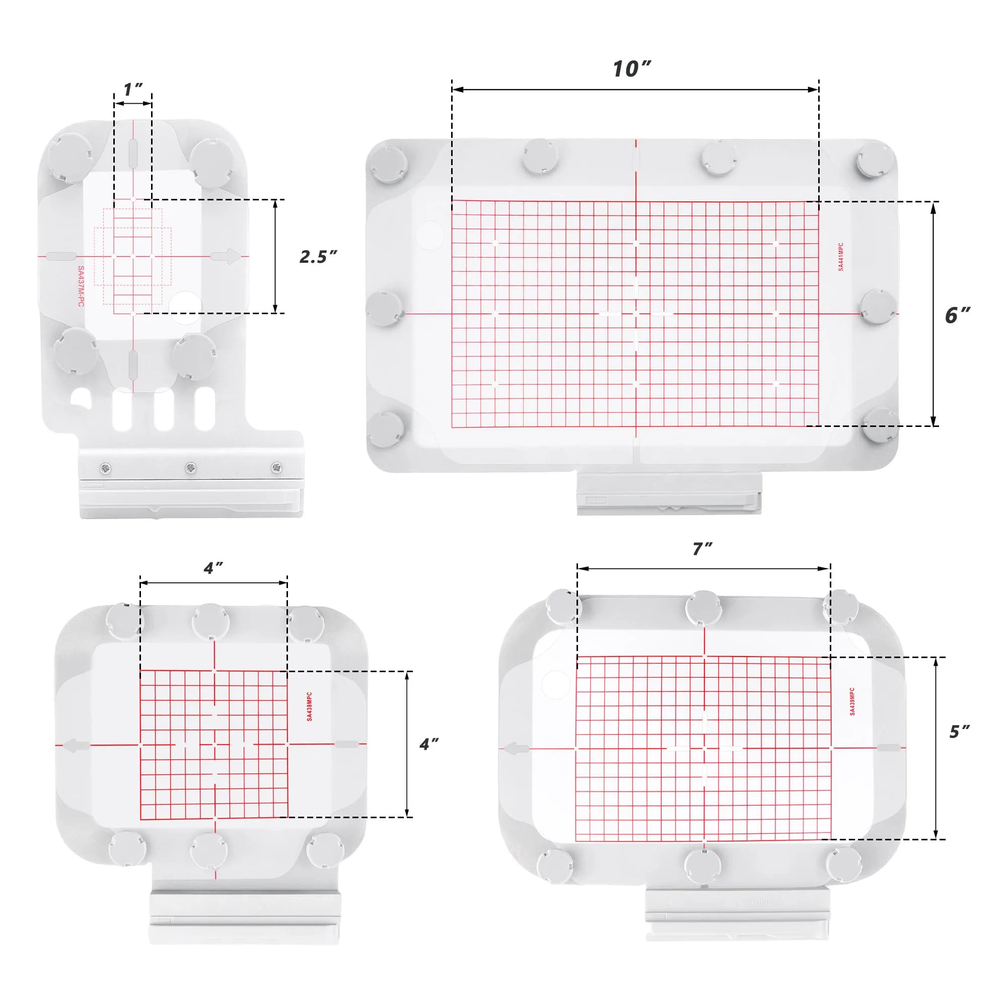 Kit cerchio magnetico 4in1-BM adatto per Brother Innovis V3/V5/V7 2800/2500/1500 5000/4000/Duetta 4500 XE1/XJ1/NV6700D/6000D XP1 V8500D
