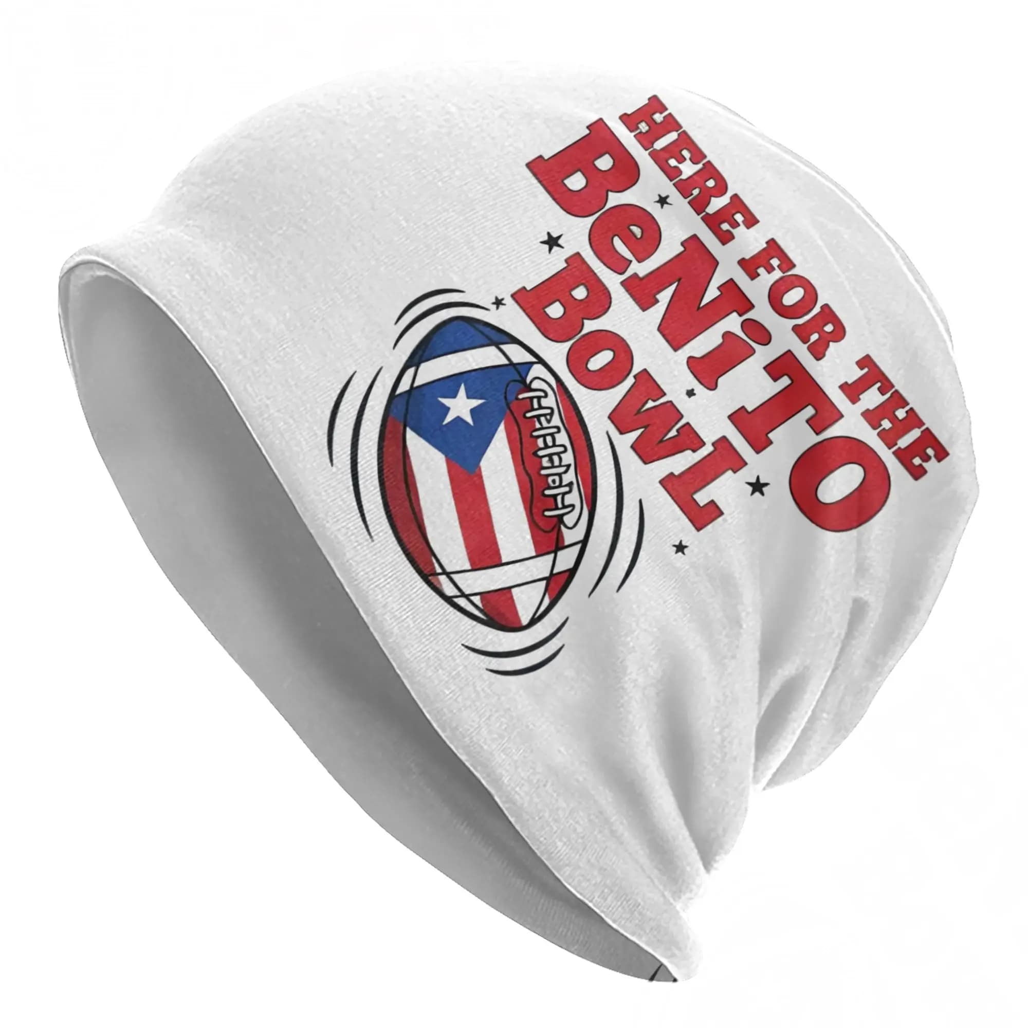 Cappelli Beanie Hip Hop da Strada di Porto Rico, Berretti Caldi Dual-Use per Uomo e Donna, Stile Benito Bowl Bad Bunny