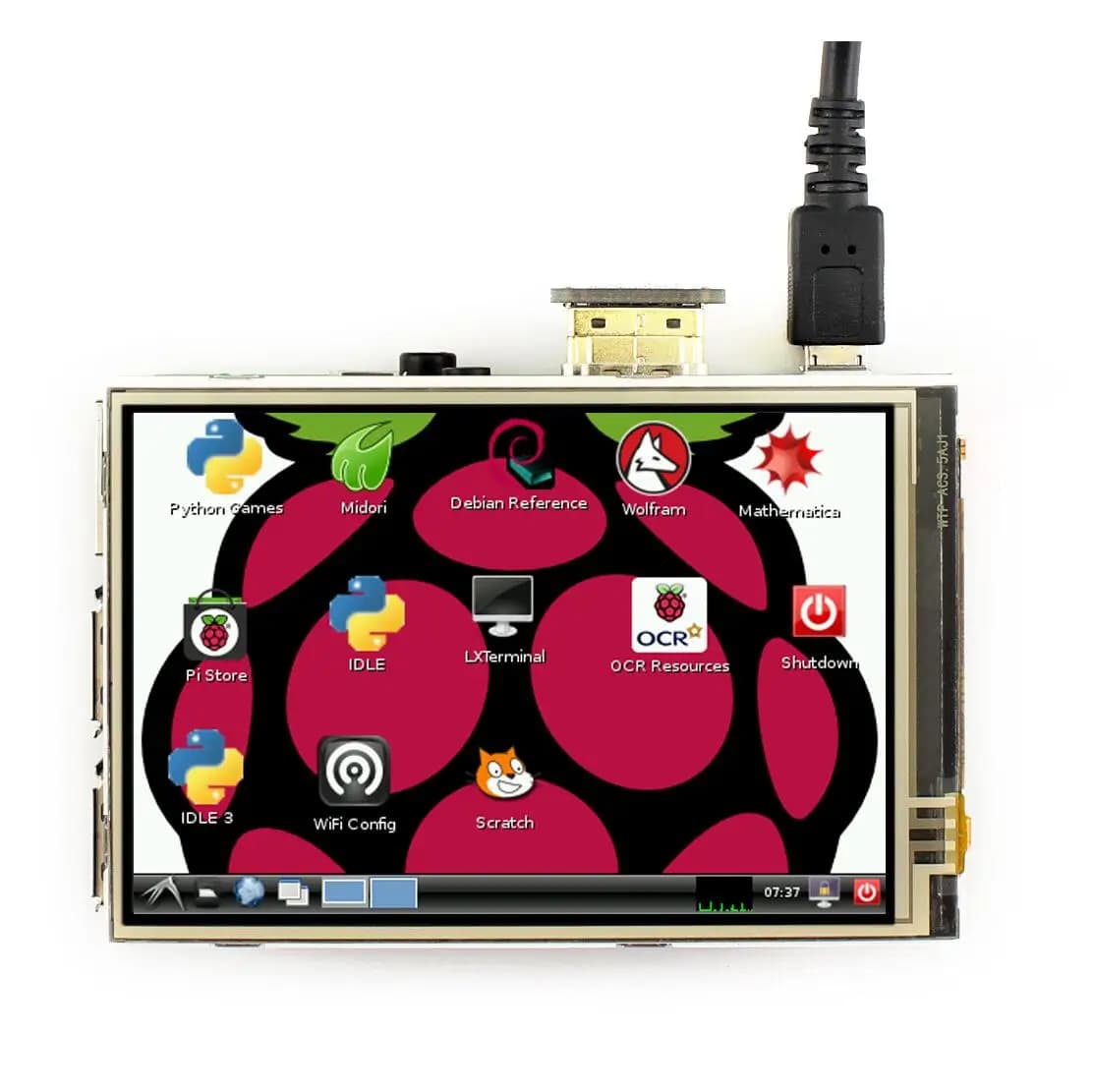 3.5 Inch Waveshare Resolution 480 * 320 LCD Touch Screen Interface designed for Raspberry Pi