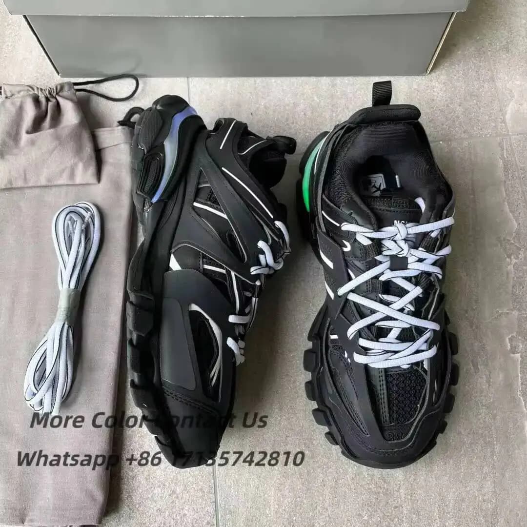 Scarpe da Ginnastica di Lusso BURY in Nylon Nero per Uomo e Donna, Sneakers Sportive Casual da Corsa con Suola in Gomma