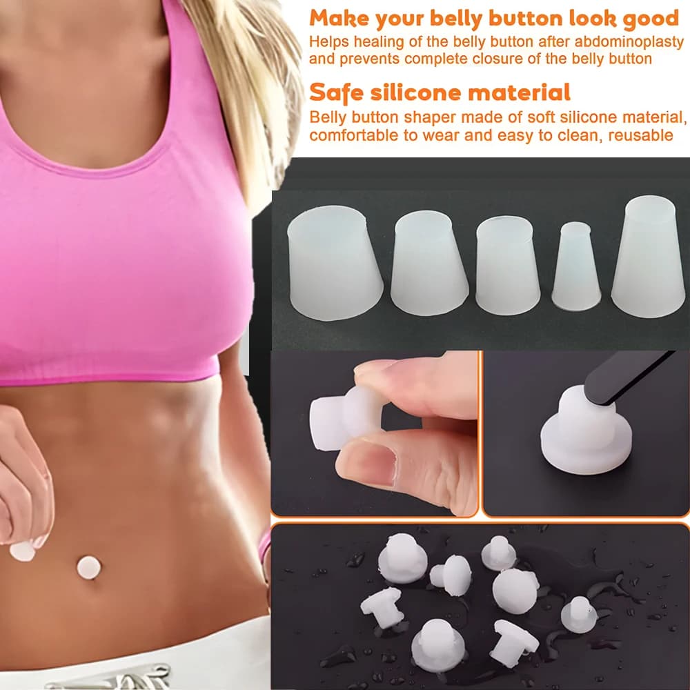 Tappo modellante per ombelico in silicone da 1-50 pezzi per chirurgia riducente di peso e riparazione dell'ernia ombelicale facile da pulire