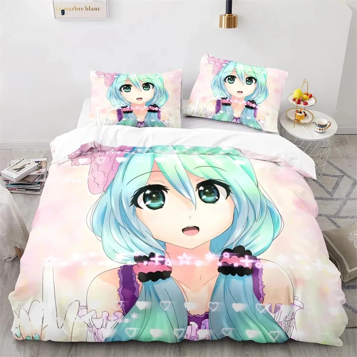 Gacha Life Academia Anime 3D NUOVA Copripiumino Federa Set biancheria da letto Adulto Ragazzo Ragazza Decorazione camera da letto Singolo Doppio Grande