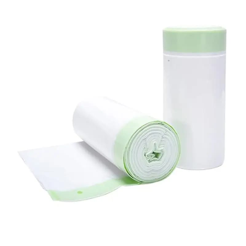 A76I-Litter Box Liners Compatible With Petx Scoopfree Self-Cleaning Box 20 Count Drawstring Cat Litter Waste Bags For Tray White