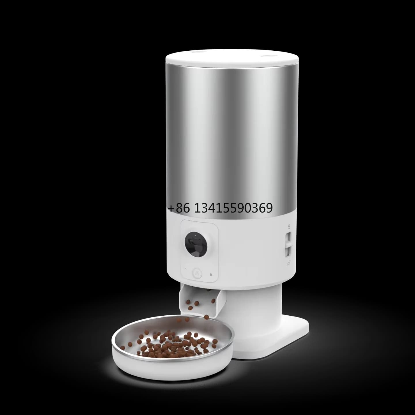Alimentatore automatico per animali domestici OEM 5L con distributore di alimenti per animali domestici con registrazione vocale Tuya APP HD Video Vision