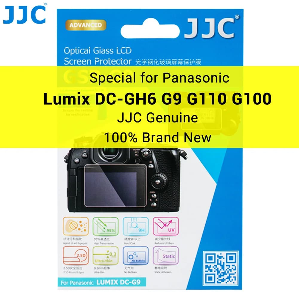 JJC Lumix GH6 proteggi schermo in vetro temperato Cover schermo LCD antigraffio per Panasonic Lumix S9 S5 II S5 IIX DC-GH6 G9 G110