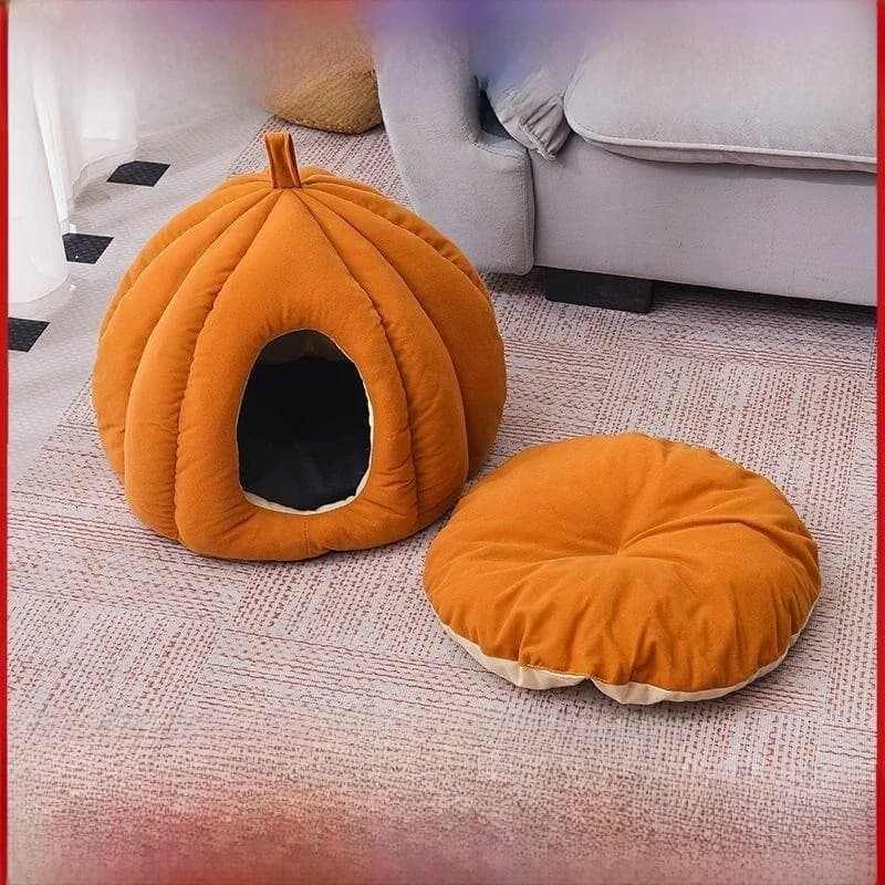 Cuccia Chiusa Ispessita per Cani, Cuccia Invernale Calda, Cuccia a Nido Accogliente e Sicura per Gatti e Cani