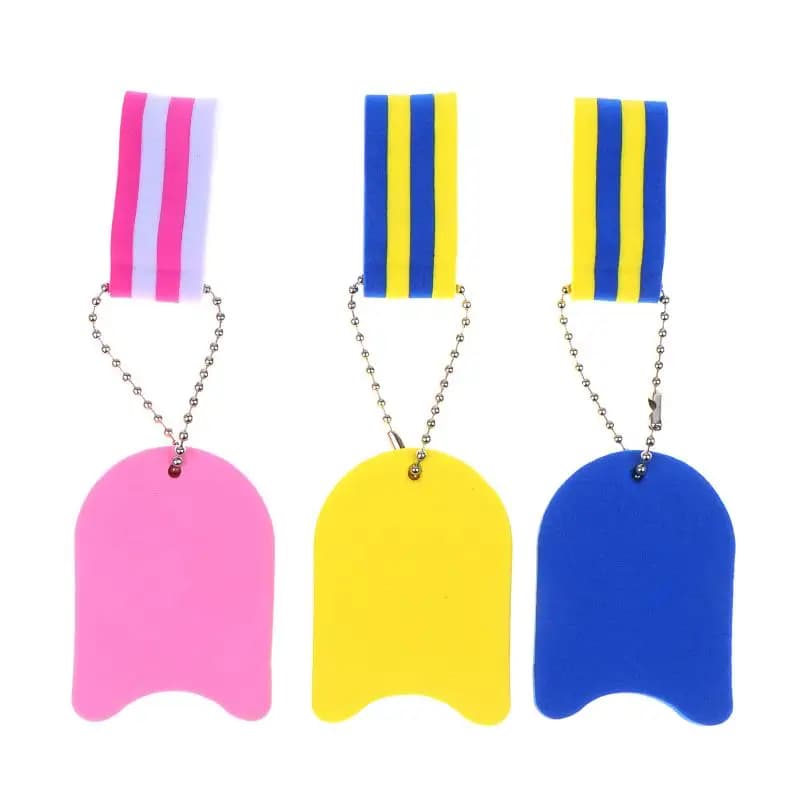 Cute Swim Themed Keychain with Mini Goggles Kickboard Pendant Fashion Purse Accessory for Pool Party Favors