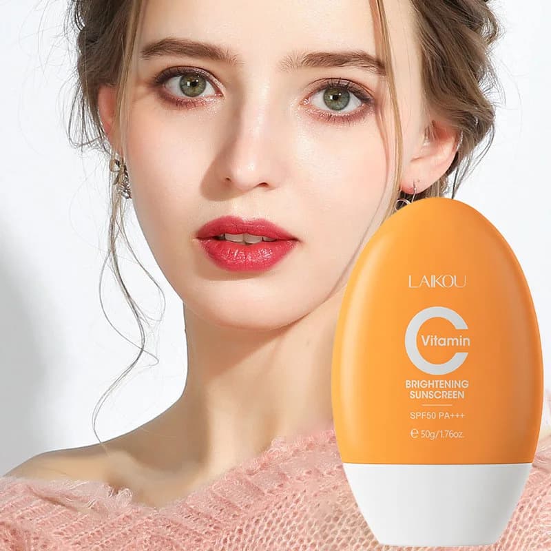 LAIKOU Sun Cream Vitamin C Ultra SPF50 Solar Cream Anthelios Invisible Fluid Anti-Lightness | Anti-Imperfection