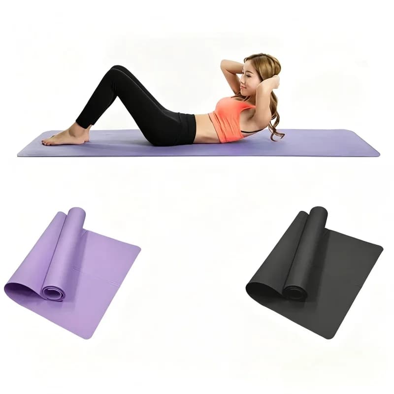 Tappetino Yoga Antiscivolo in EVA, Spessore 4MM, per Esercizi di Yoga, Pilates e Ginnastica