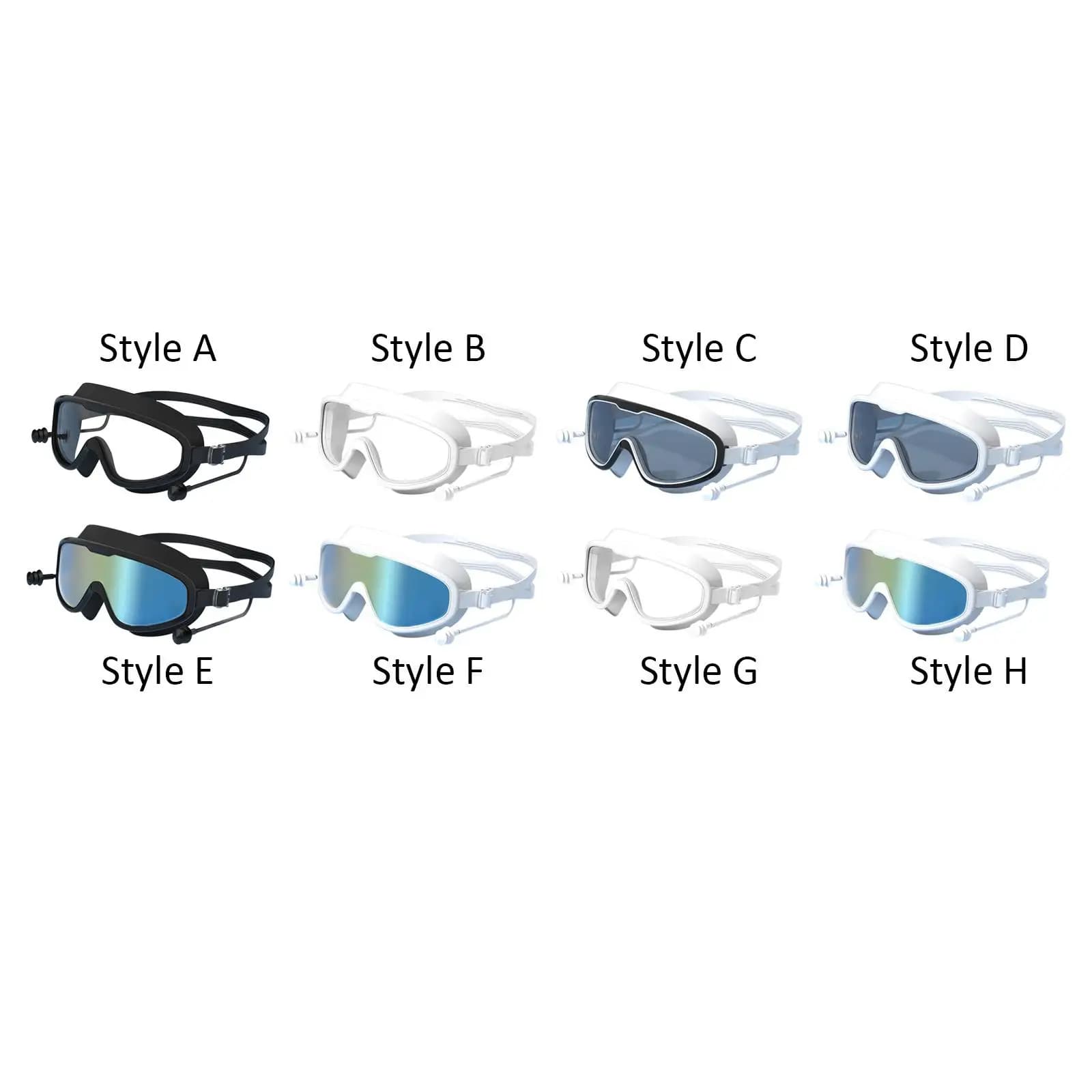 Swimwear, Swimwear with Ear Caps Portable Swimming Glasses