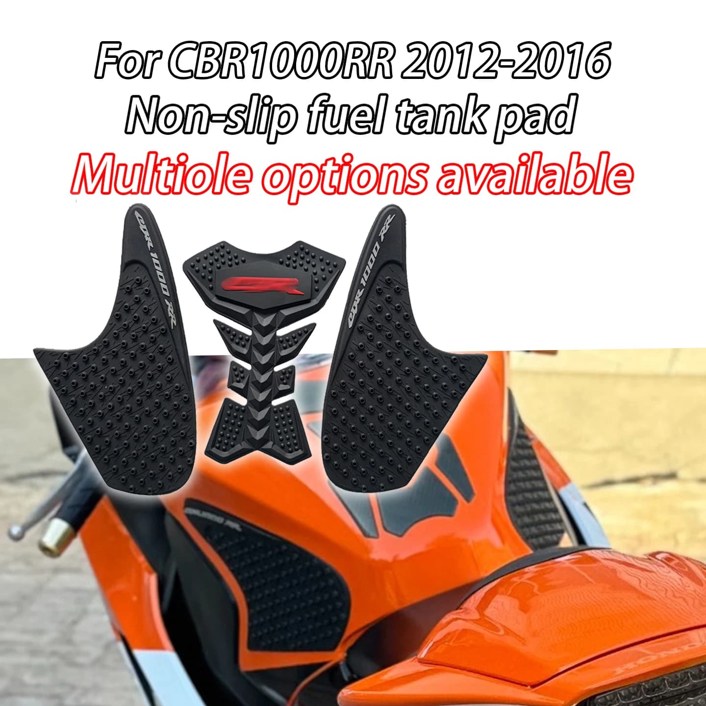 Per Honda CBR1000RR CBR 1000RR CBR1000 2012-2016 Adesivi per serbatoio moto, protezioni ginocchia, adesivi 3M, protezioni laterali per serbatoio carburante