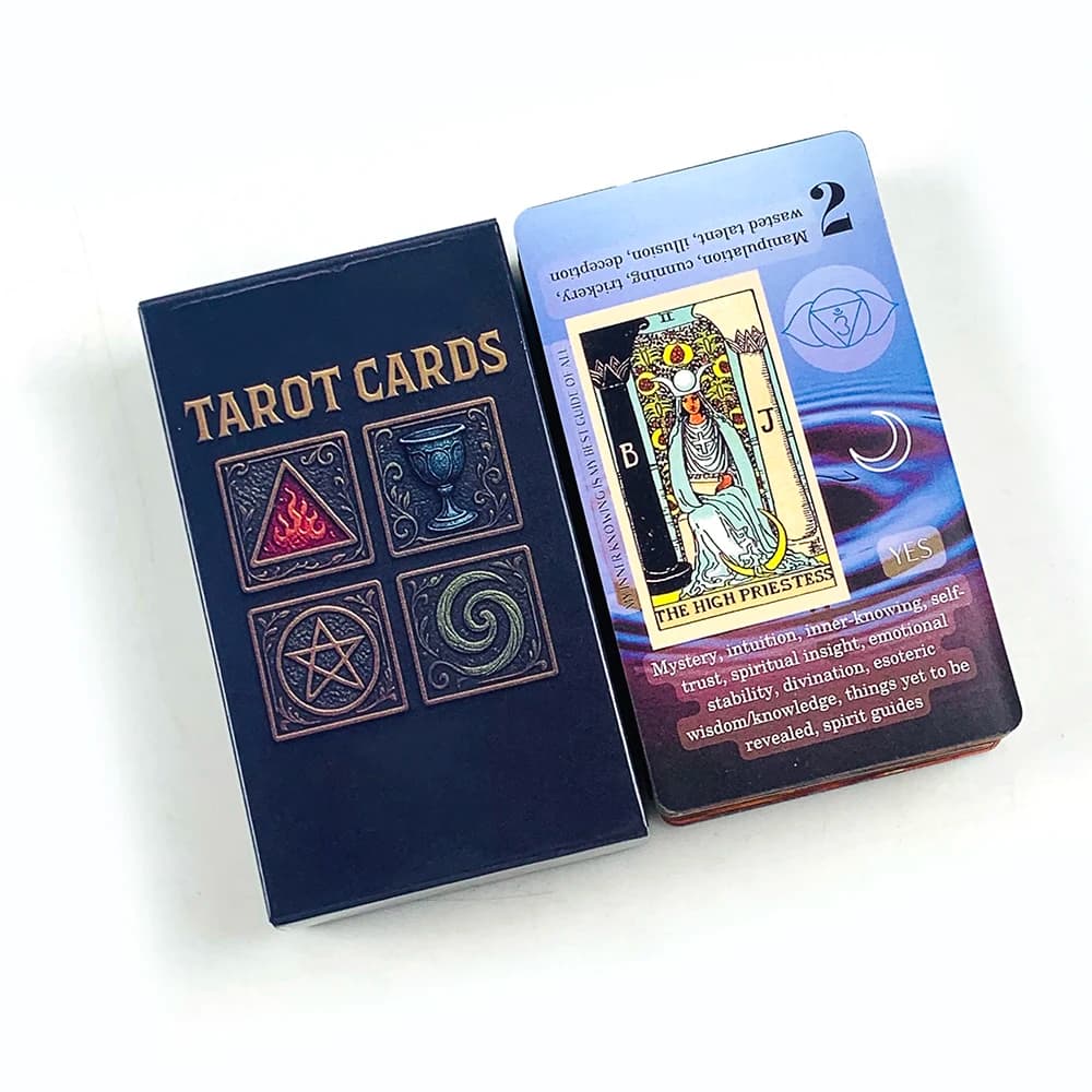 Nuovo gioco di carte dei Tarocchi dal design classico per principianti e professionisti, ideale per divinazione, meditazione e regali