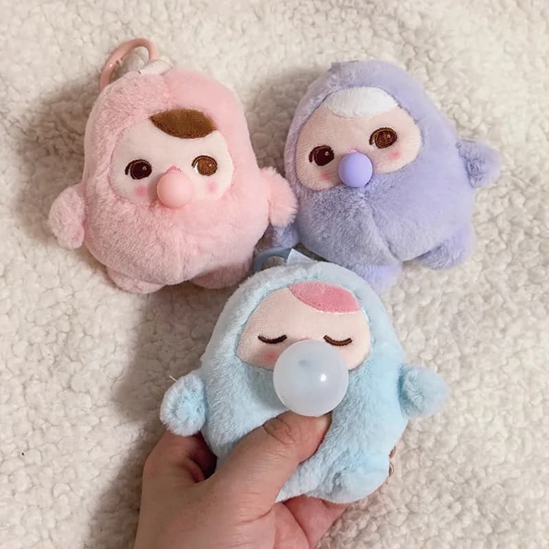 POP MART PUCKY BEANIE BUBBLE UP SERIES - Peluche Ciondolo Blind Box Giocattoli Anime Action Mystery Box Bambole per Ragazze