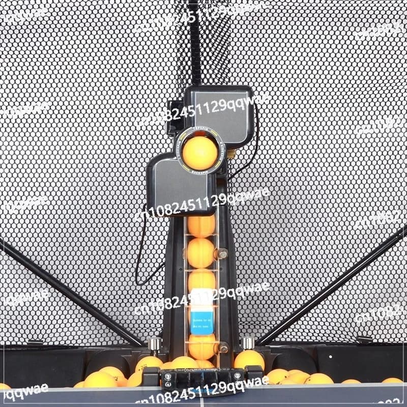 Table Tennis Robot with Net Ping Pong Ball Machine S201 Automatic Table Tennis Machine for Training with 40mm+Table Tennis Balls