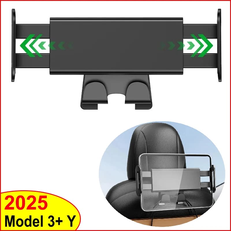 Per Tesla Model Y Juniper 2025 Modello 3 Highland 2024 Supporto per telefono con gancio Schienale per sedile anteriore Supporto per laptop Supporto per sedile posteriore