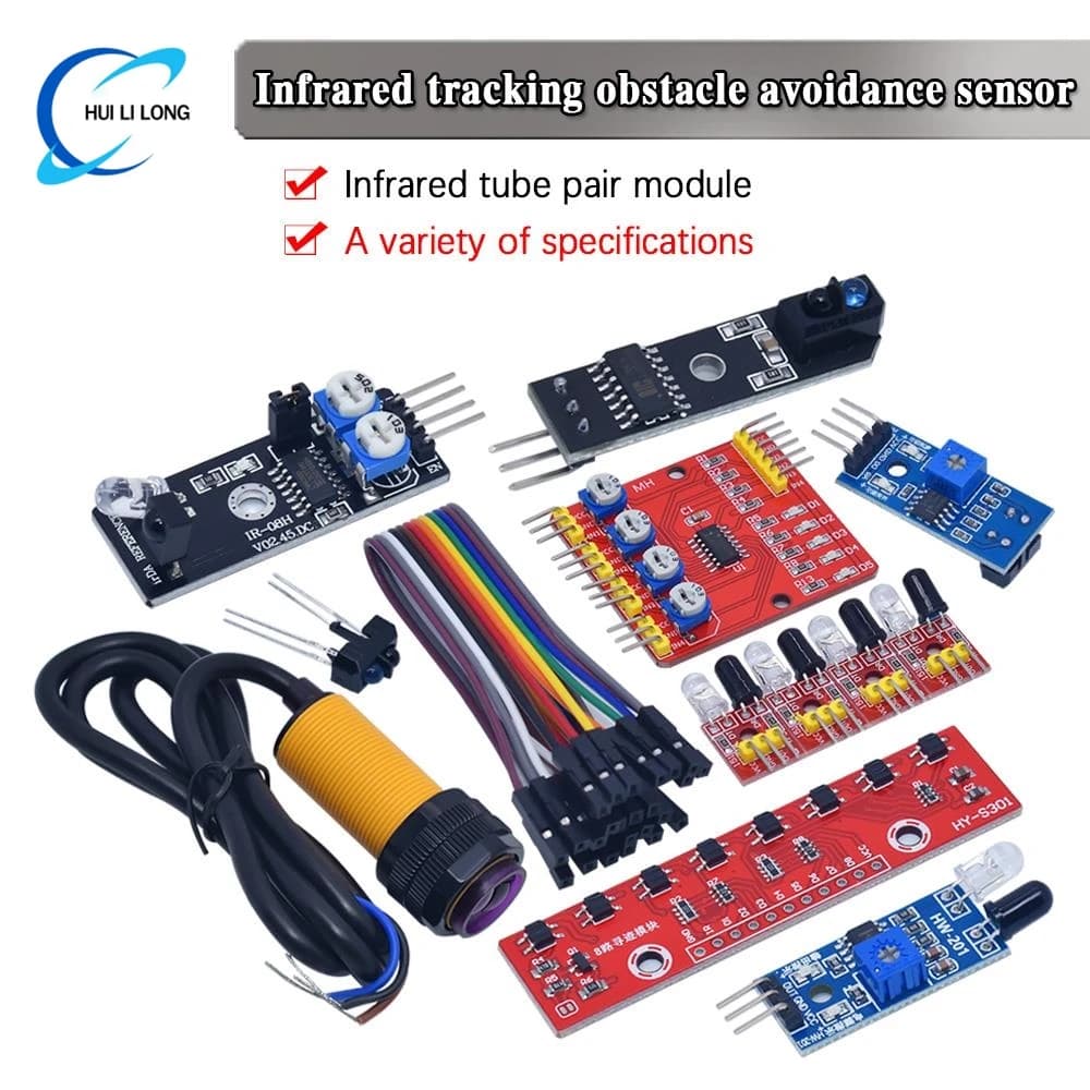 Sensor module to avoid obstacles with transmission line for four-way infrared detectors for auto robot Arduino DIY