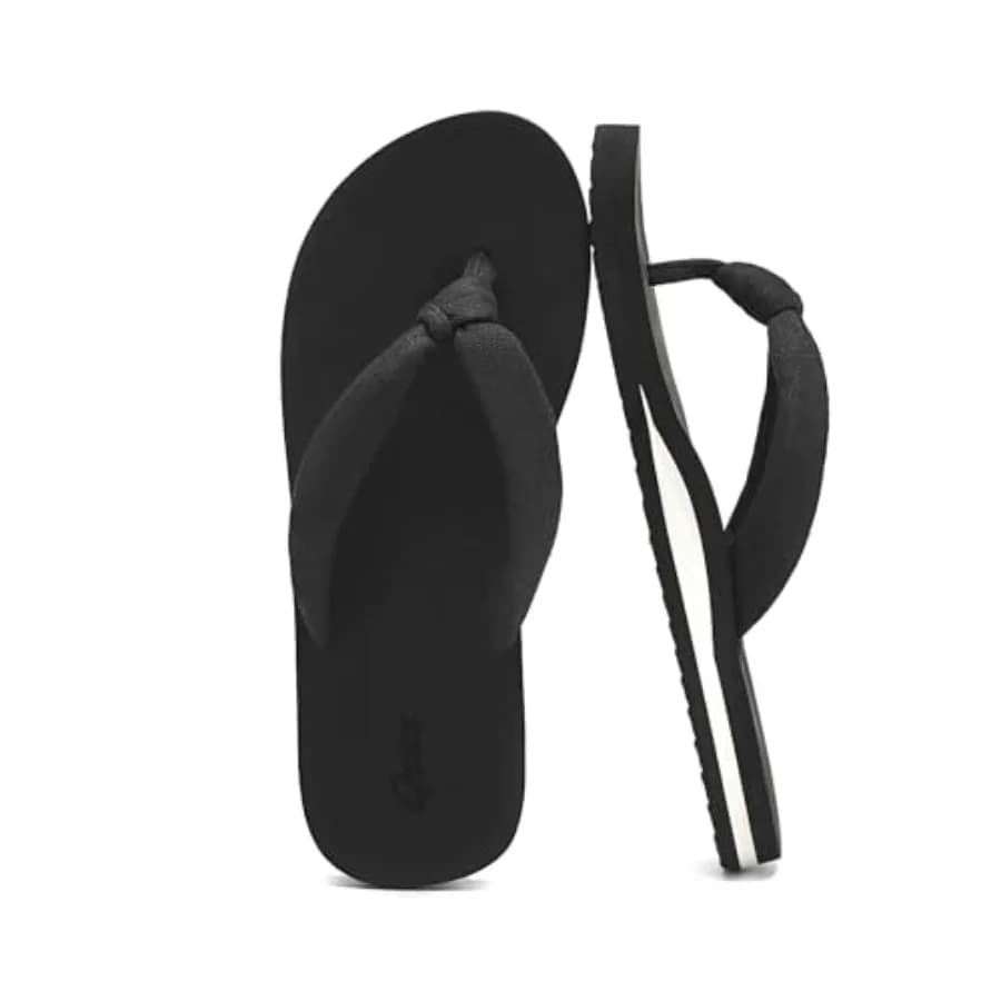 Flip Flops for Women, Yoga Mat Flip Flops Women, Beach Thong Sandals for Women, Indoor and Outdoor Womens Flip Flops