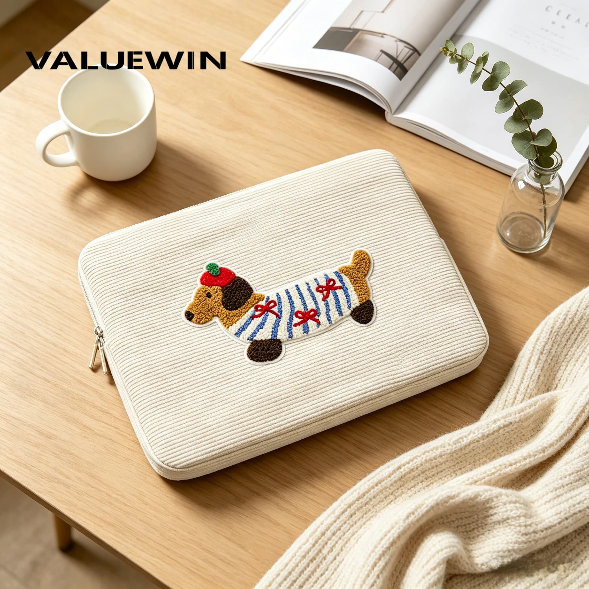Custodia per laptop da 14 pollici, carina e protettiva, per MacBook Pro/Lenovo/Samsung/Surface/HUAWEI/Dell/HP, borsa portatile morbida e imbottita.