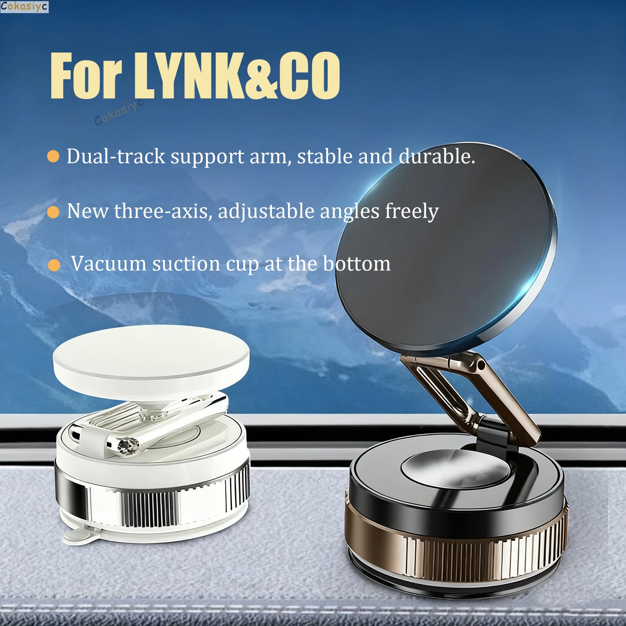 Supporto per telefono magnetico per aspirapolvere per auto Supporto per ventosa girevole pieghevole portatile per LYNKCO 900 LYNKCO 09 01 18 03 05 06 07