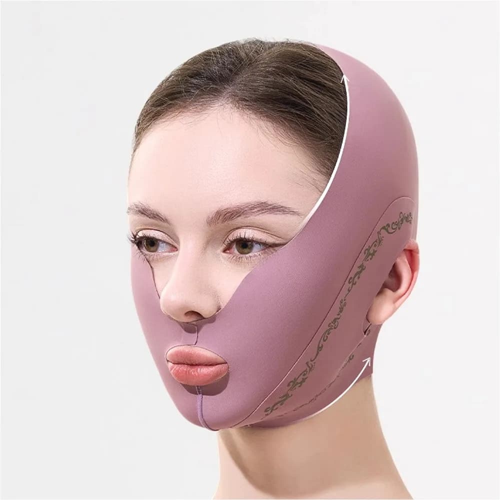 V Line Face Lifting Bandage Upgraded Elastic Face Shaper for Double Chin Jawline Cheek Support Facial Skin Care Strap