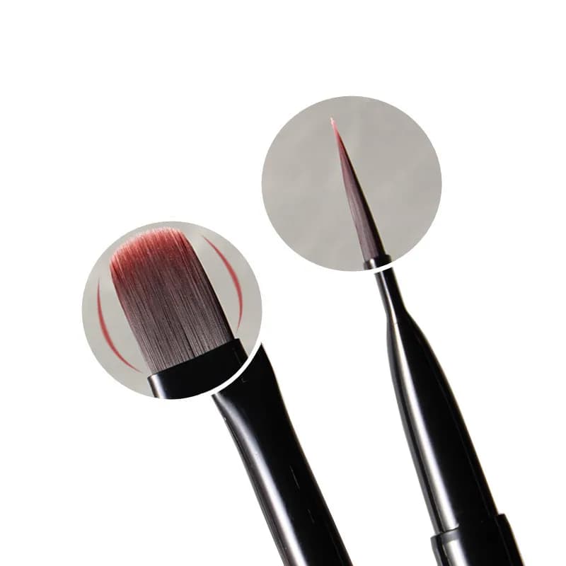 1/9PcsNail Art Brushes Nail Liner Brush Nail Painting Pen Acrylic UV Gel Brushes Crystal Ombre Manicure Spatula Poly Tool