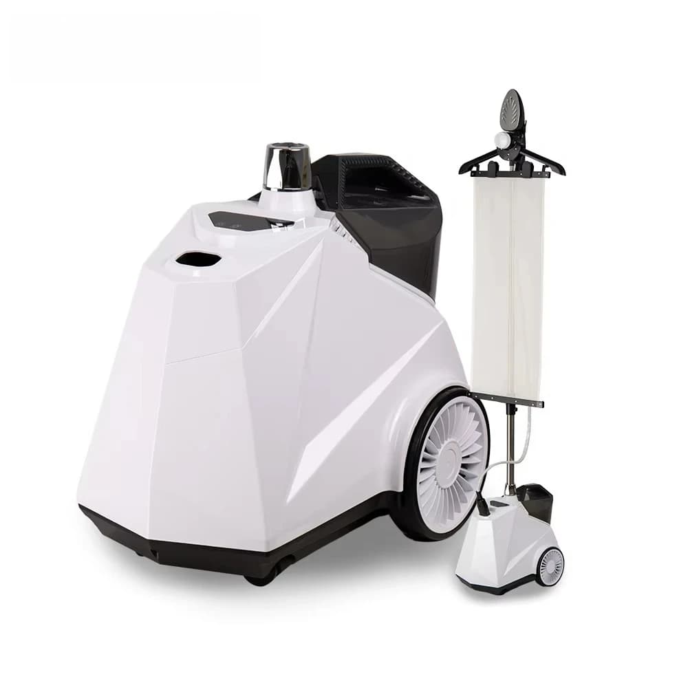 Pressure Garment Steamer, Vertical Steam Iron for Clothes, Electric Clothes Steamer, White, 1500W Powerful Steam
