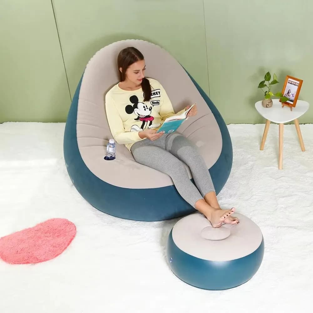 CATELIE EMPIRE personalizzate SOFFANO INFLABILE ROTONDO SINGOLO Gonfiabile Letto ad aria per cani SOFFANO Convertibile Divano letto ad aria per bambini