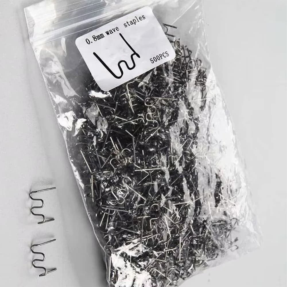 500PCS Hot Cucitrice Pistola per Saldatura Chiodi Paraurti Auto Riparazione Saldatrice di Plastica Accessori Parti Kit di Strumenti LA-AA425