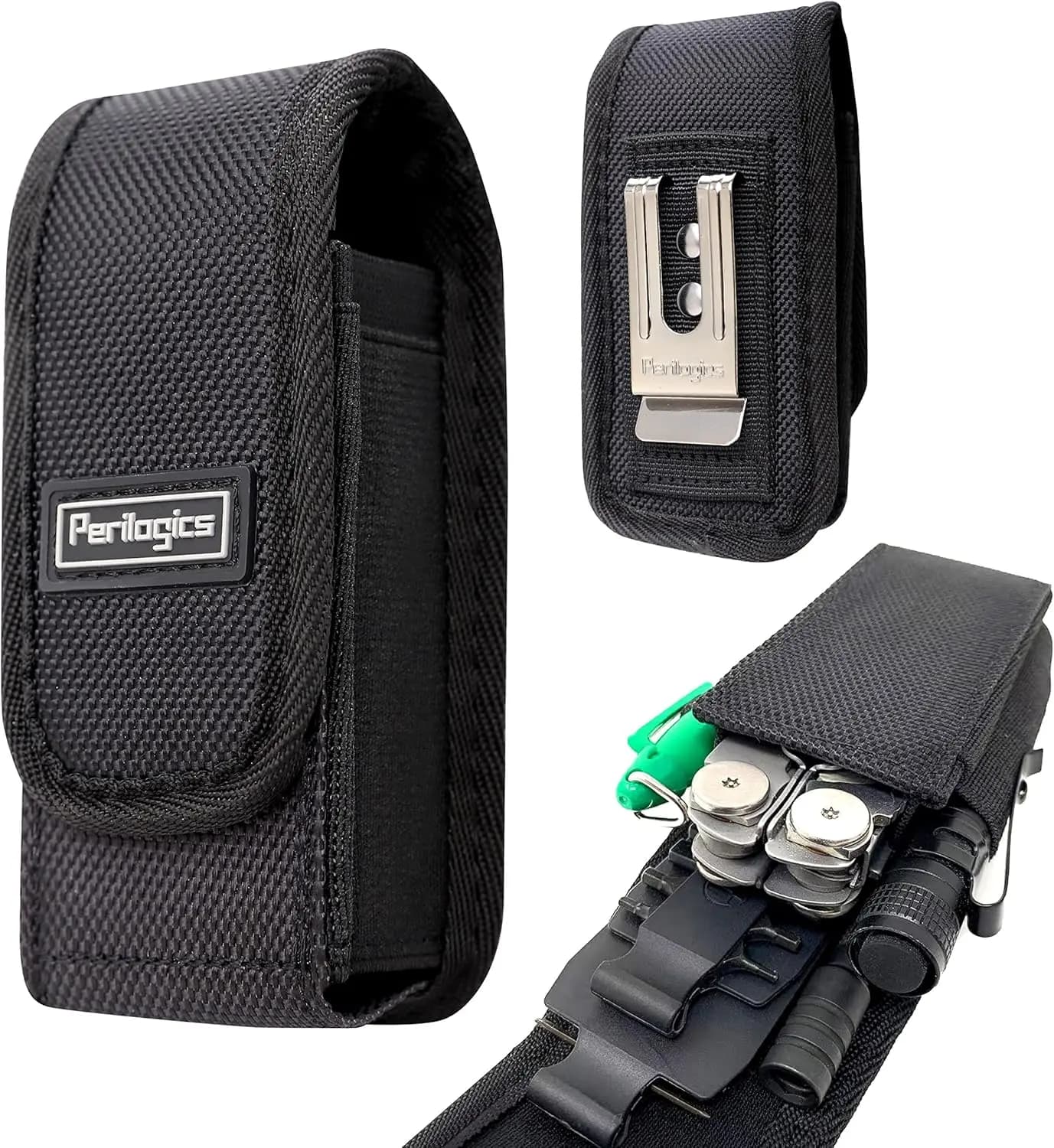 Fodero Magnetico Multiuso – Custodia da Cintura in Nylon Compatibile con Wave Plus, Surge, Signal e Altri Modelli (4-4,5 pollici)