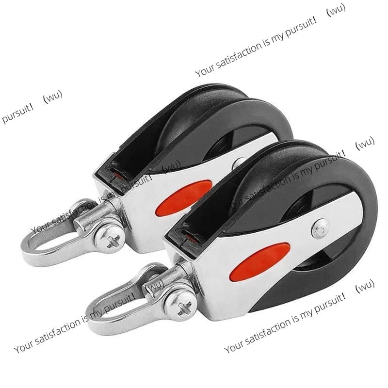 Puleggia in corda di nylon in acciaio inossidabile Accessori hardware marino per yacht RV con puleggia singola in plastica ABS