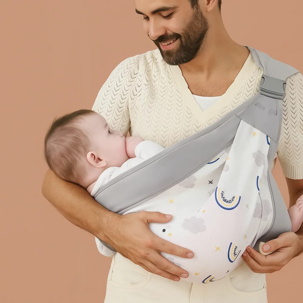 Breathable Baby Wrap Carrier Infant Kangaroo Bag Mesh Infant Backpacks Newborn Front Holding Horizontal Holding Type