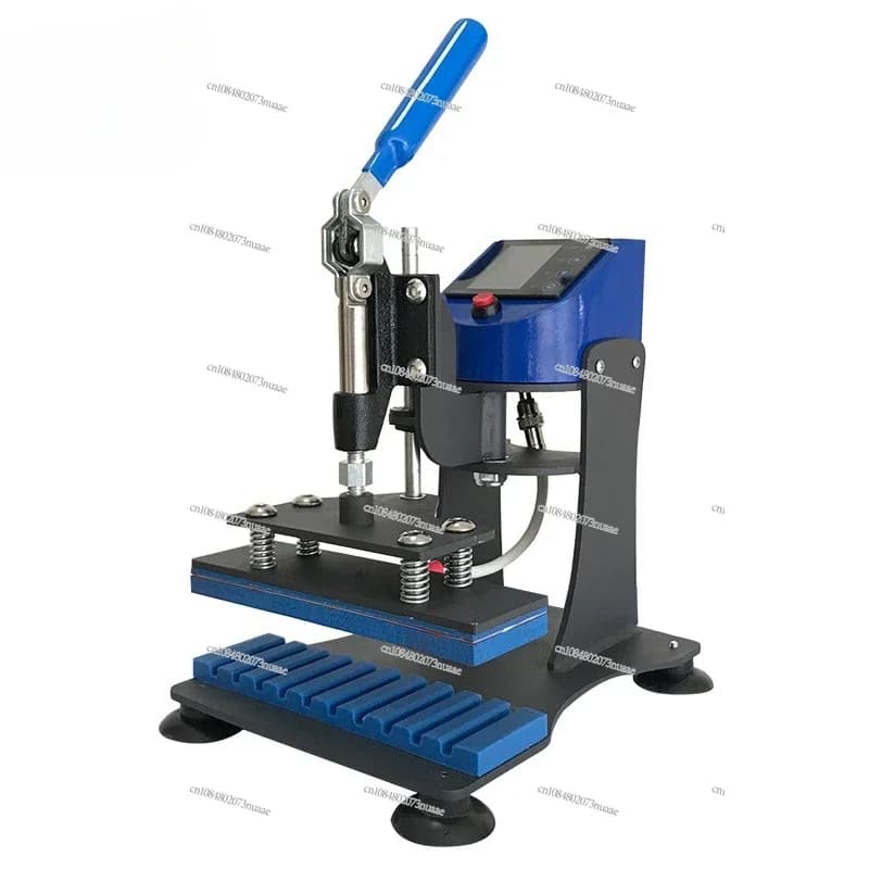 Mini Pressa a Caldo Manuale a 10 Stazioni con Portapenne per Trasferimento Termico di Loghi ed Etichette