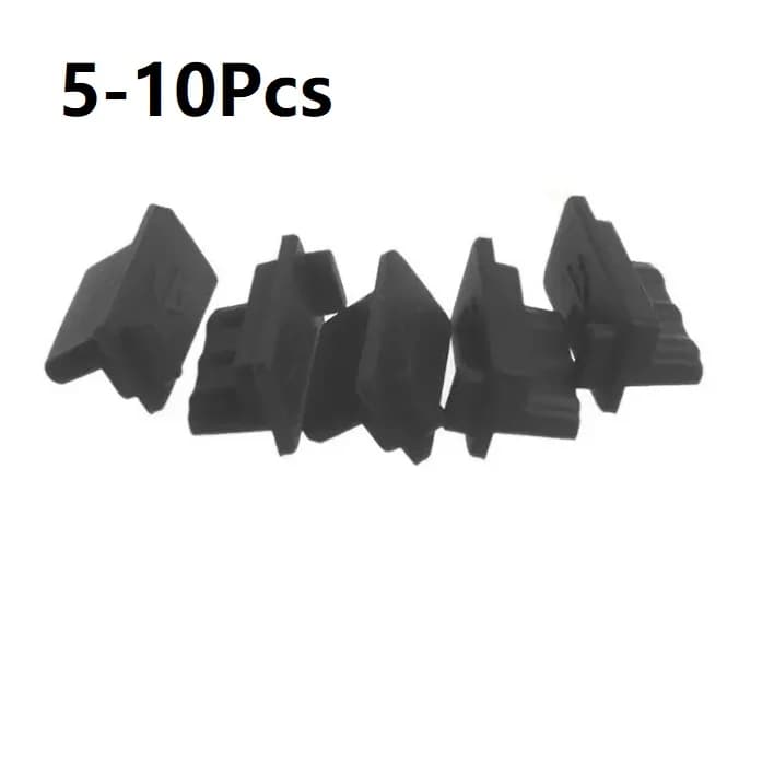 5-10Pcs USB Dust Plug Charger Port Cover Cap interfaccia Jack femmina protezione universale in Silicone Tablet PC Notebook Laptop