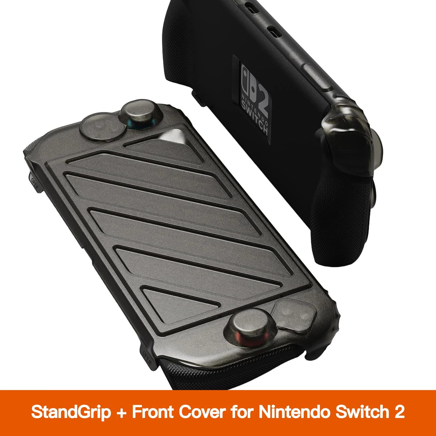 Savage Raven di Skull & Co. StandGrip Pacchetto di coperture anteriori per Nintendo Switch 2 Custodia protettiva Cover stabile Guscio morbido