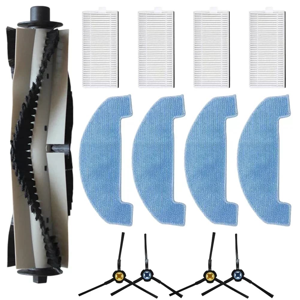 Kit panno per mop con filtro spazzola laterale principale per robot aspirapolvere per ILIFE A20, T20S, V3x, per parti di elettrodomestici Polaris PVCR 360