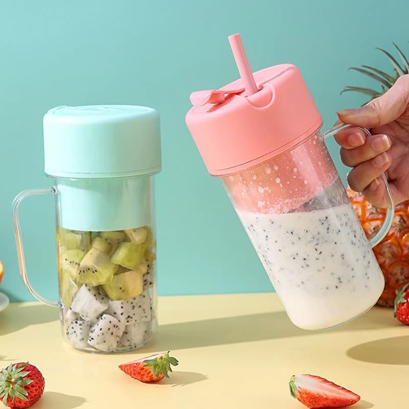 420 ml rechargeable portable juicer - Electric juice cup for versatile kitchen blender for smoothies and fresh drinks in movement