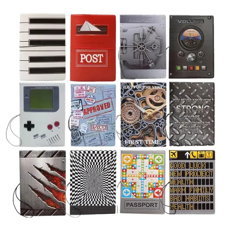Fashion Emboss Women's Passport Cover 3D Print Girls Boys ID Card Holder Travel Ticket Passport Case Drop Shipping