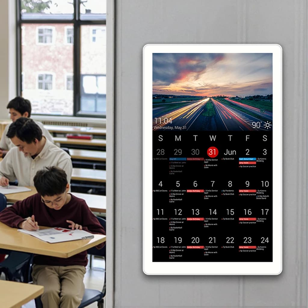 Cornice Digitale LCD con Schermo Touch e Calendario Google Integrato