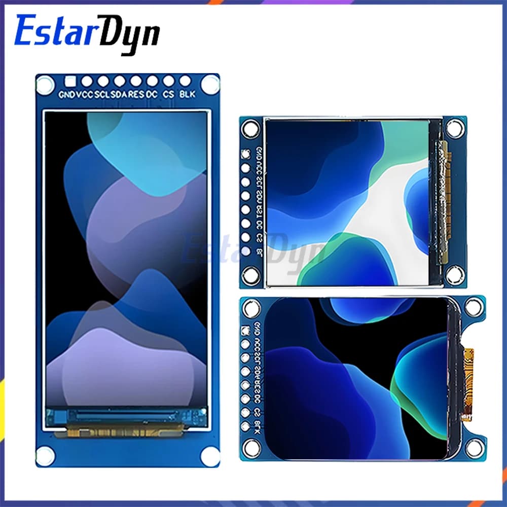 1.54 1.69 1.9 inch TFT IPS Screen HD SPI ST7789 for Arduino Raspberry Pi ESP32 DIY Projects