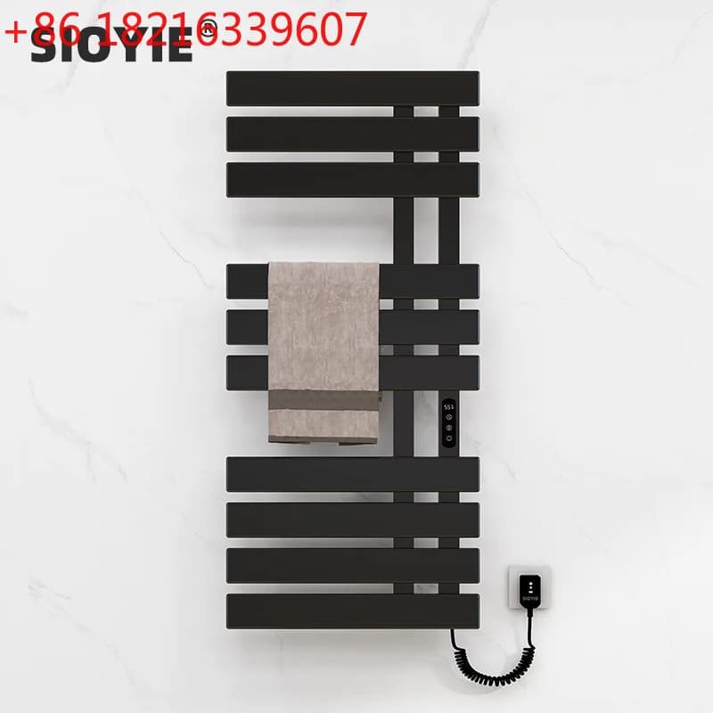Portasciugamani elettrico da bagno portasciugamani da bagno intelligente in fibra di carbonio a temperatura costante