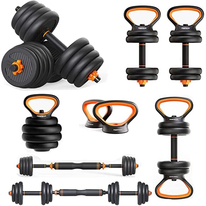 New Multifunction Set 6 in 1 2021: Adjustable Manubris, Balancer, Kettlebell, Support for Flexions, Fitness and Exercise Tools