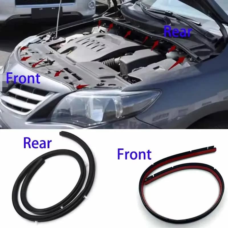 2007 -2013 NUOVA guarnizione impermeabile per cofano motore anteriore auto guarnizione striscia nera adatta per Toyota Corolla