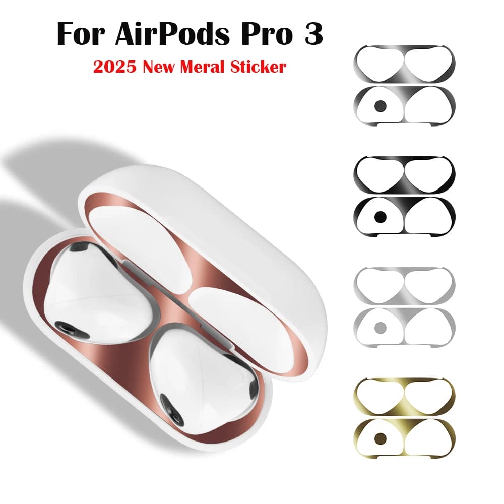 2025 For AirPods Pro 3 Dust-proof Scratchproof Sticker For AirPods 4 Pro 3 3rd Pro3 Generation Sticker Dust Guard Earphone Film